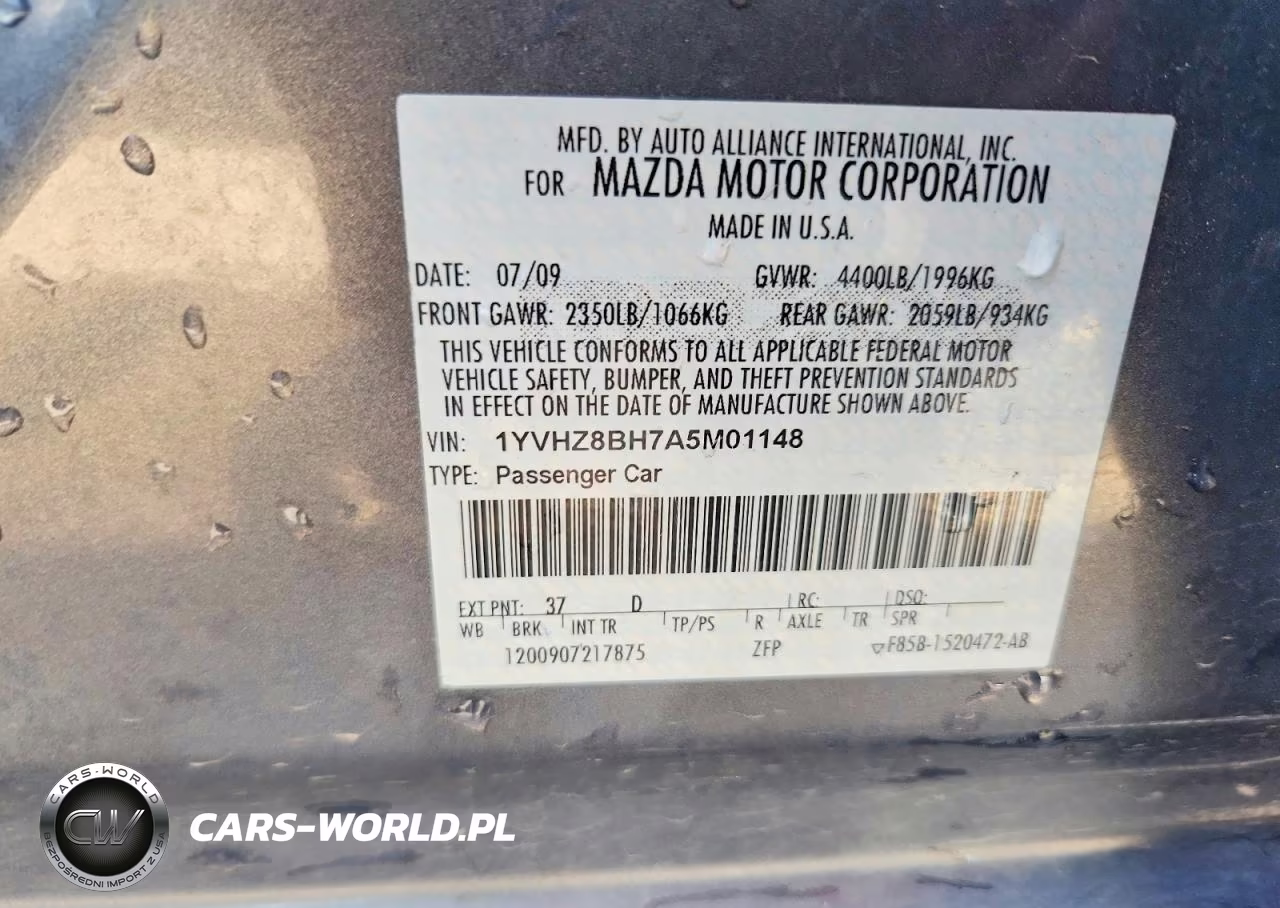 2010 Mazda 6 I VIN:1YVHZ8BH7A5M01148 - 12