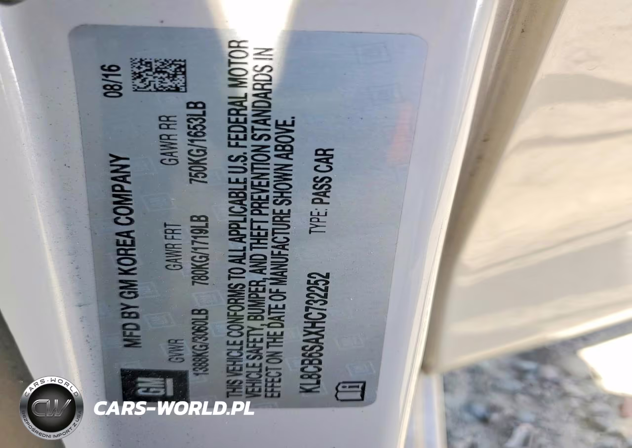 2017 Chevrolet Spark Ls VIN:KL8CB6SAXHC732252 - 12