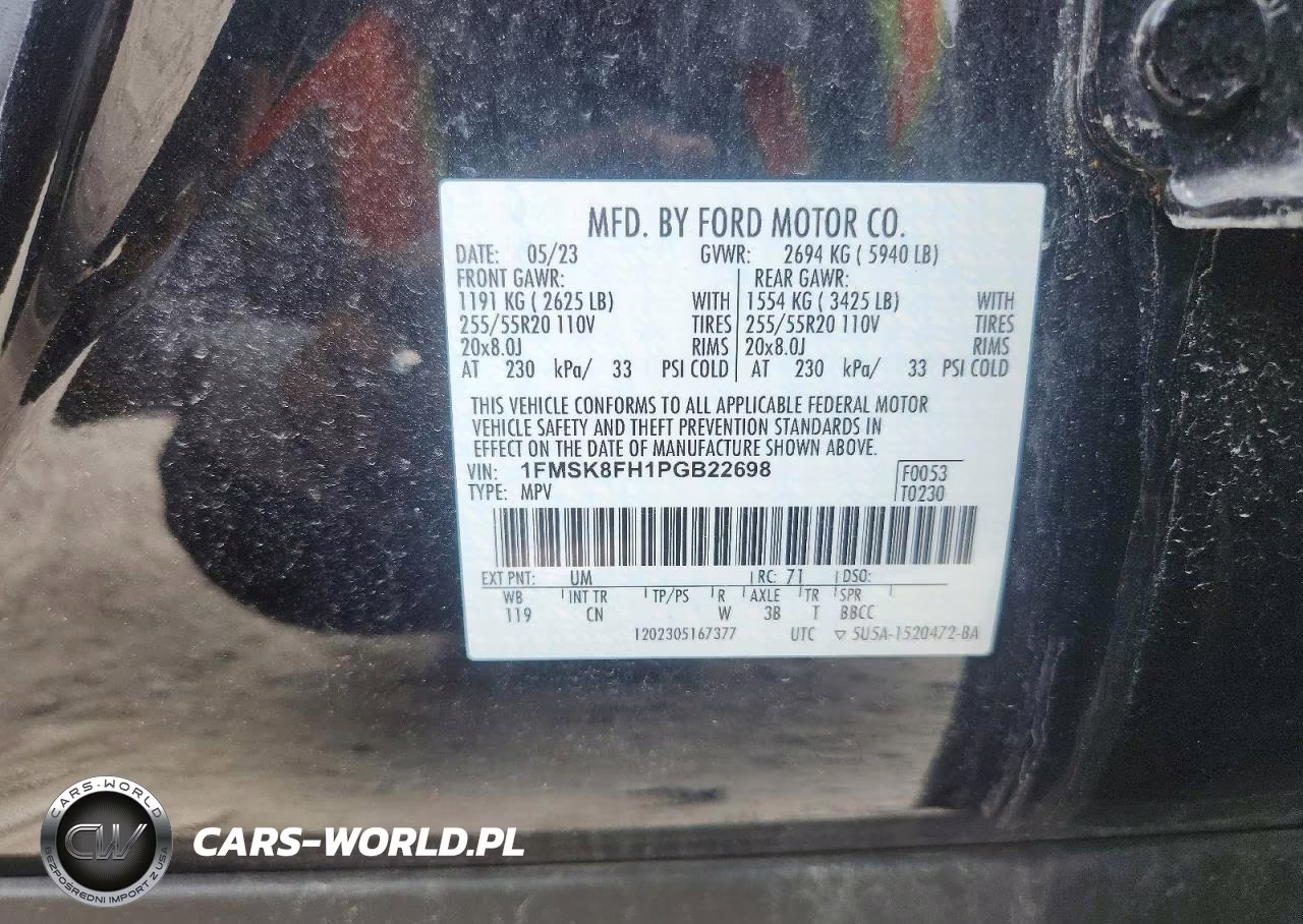 2023 Ford Explorer Limited VIN:1FMSK8FH1PGB22698 - 13