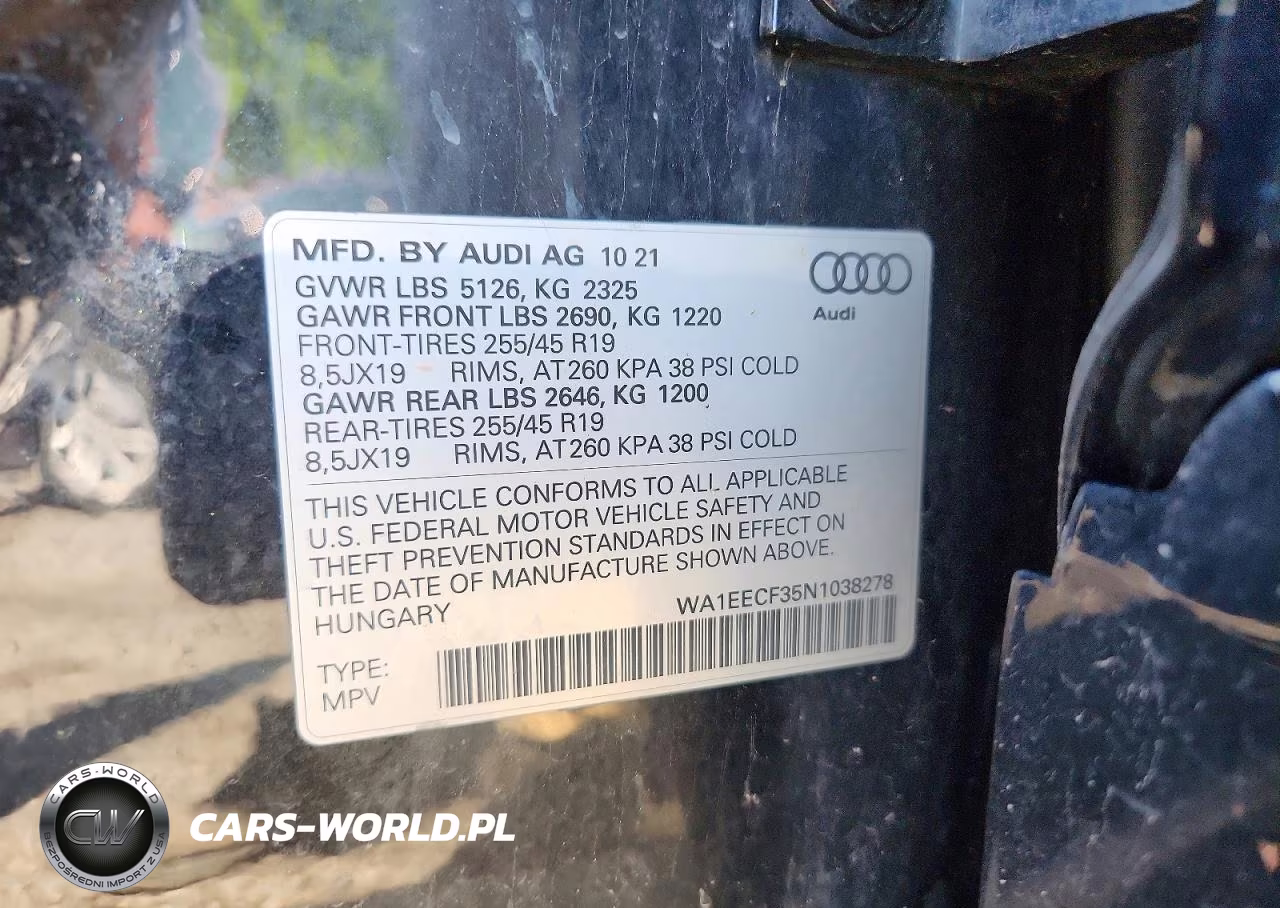 2022 Audi Q3 Premium Plus S Line 45 VIN:WA1EECF35N1038278 - 13