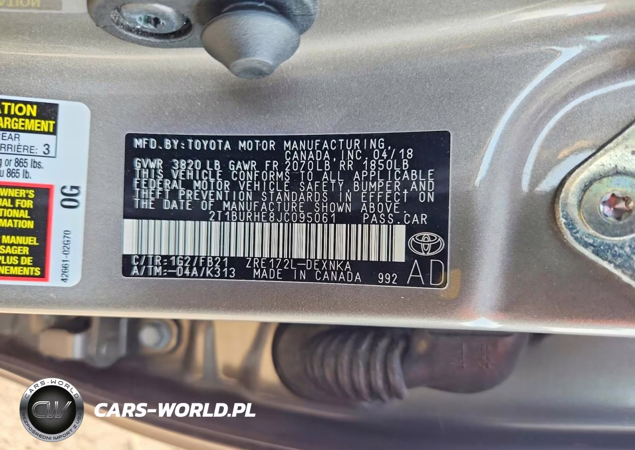 2018 Toyota Corolla Le VIN:2T1BURHE8JC095061 - 13