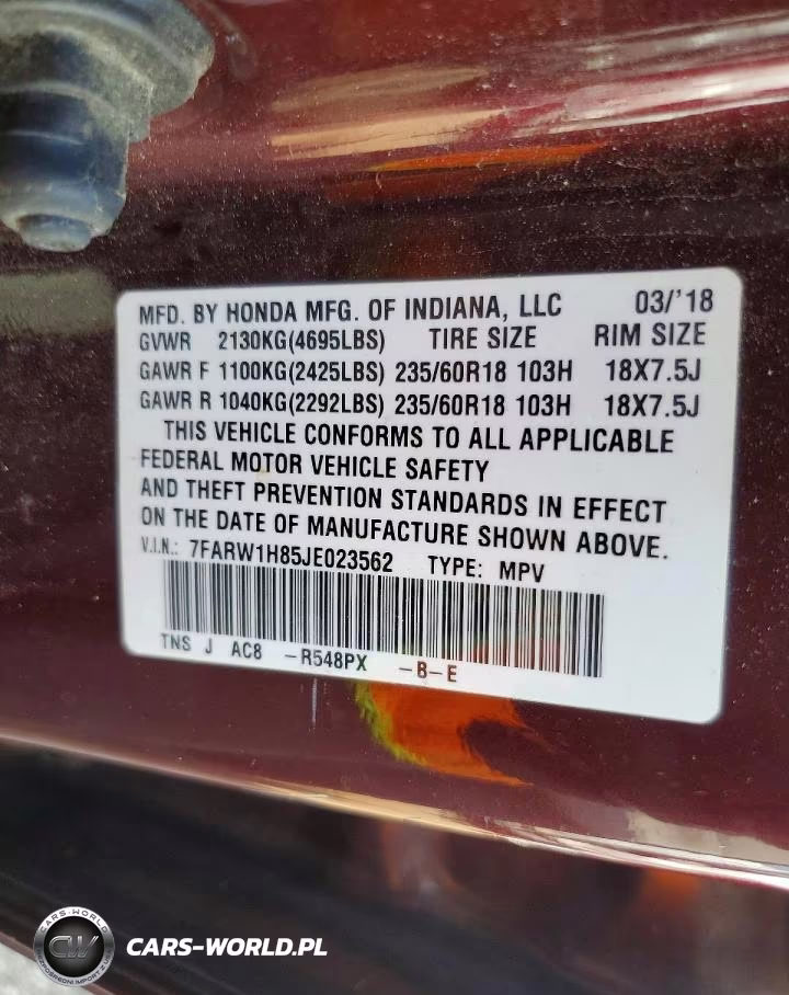 2018 Honda Cr-V Exl VIN:7FARW1H85JE023562 - 12