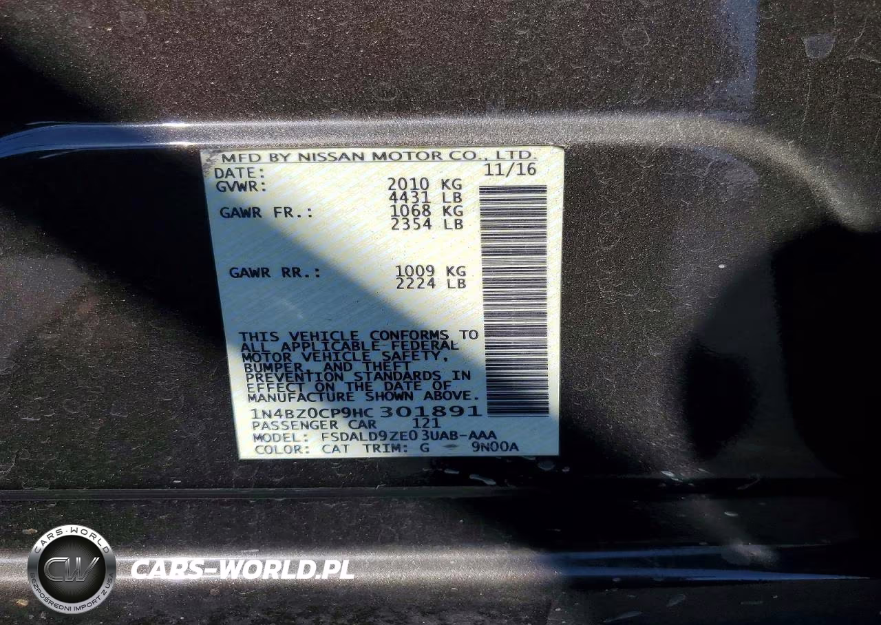 2017 Nissan Leaf Sv VIN:1N4BZ0CP9HC301891 - 12