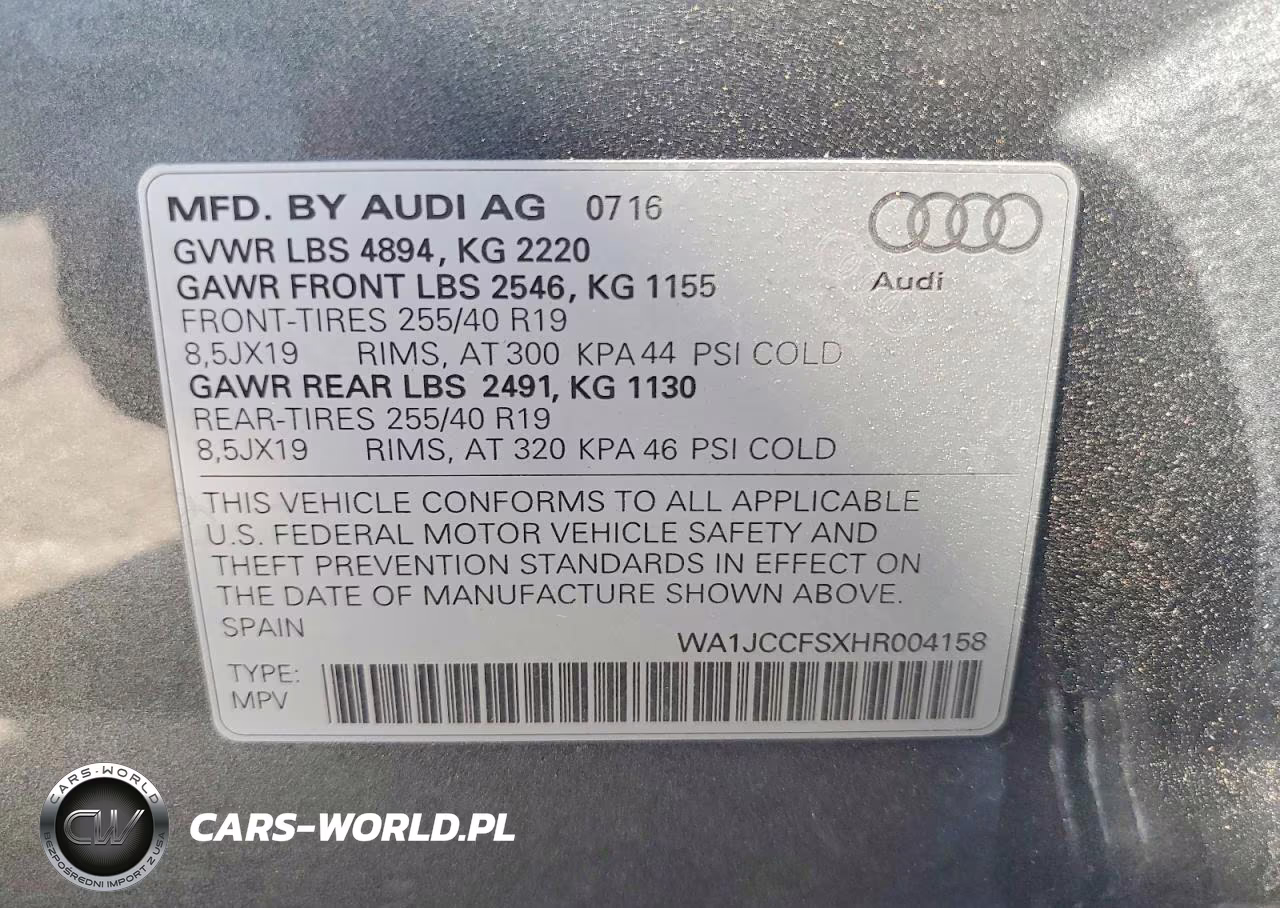 2017 Audi Q3 Premium Plus VIN:WA1JCCFSXHR004158 - 14