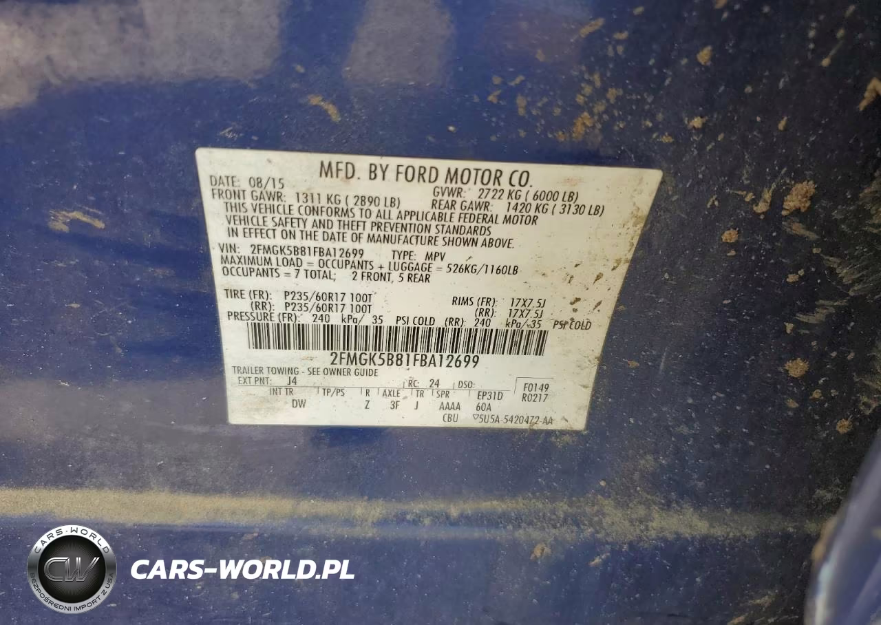 2015 Ford Flex Se VIN:2FMGK5B81FBA12699 - 13