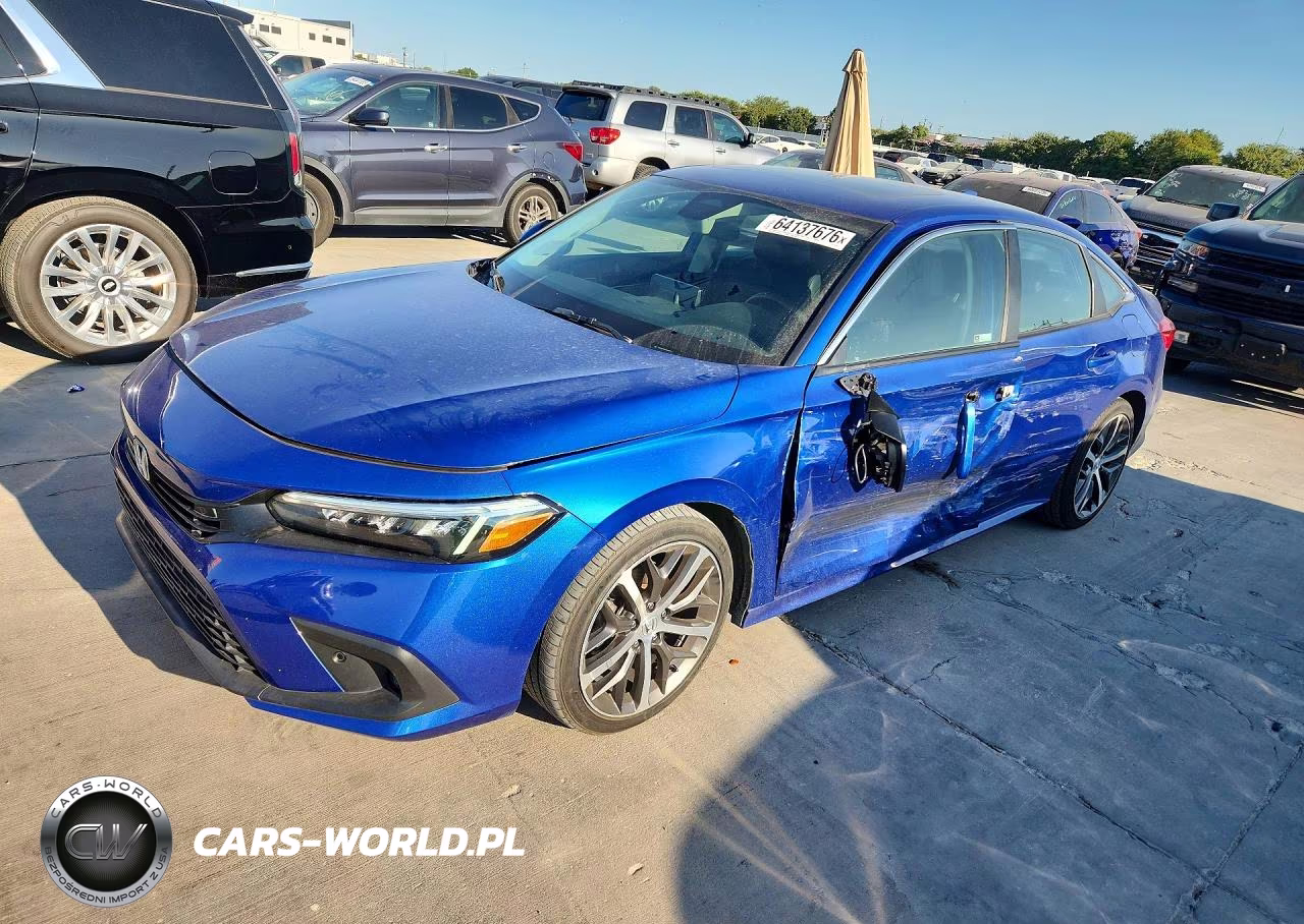 2022 Honda Civic Touring VIN:2HGFE1F91NH302506 - 1