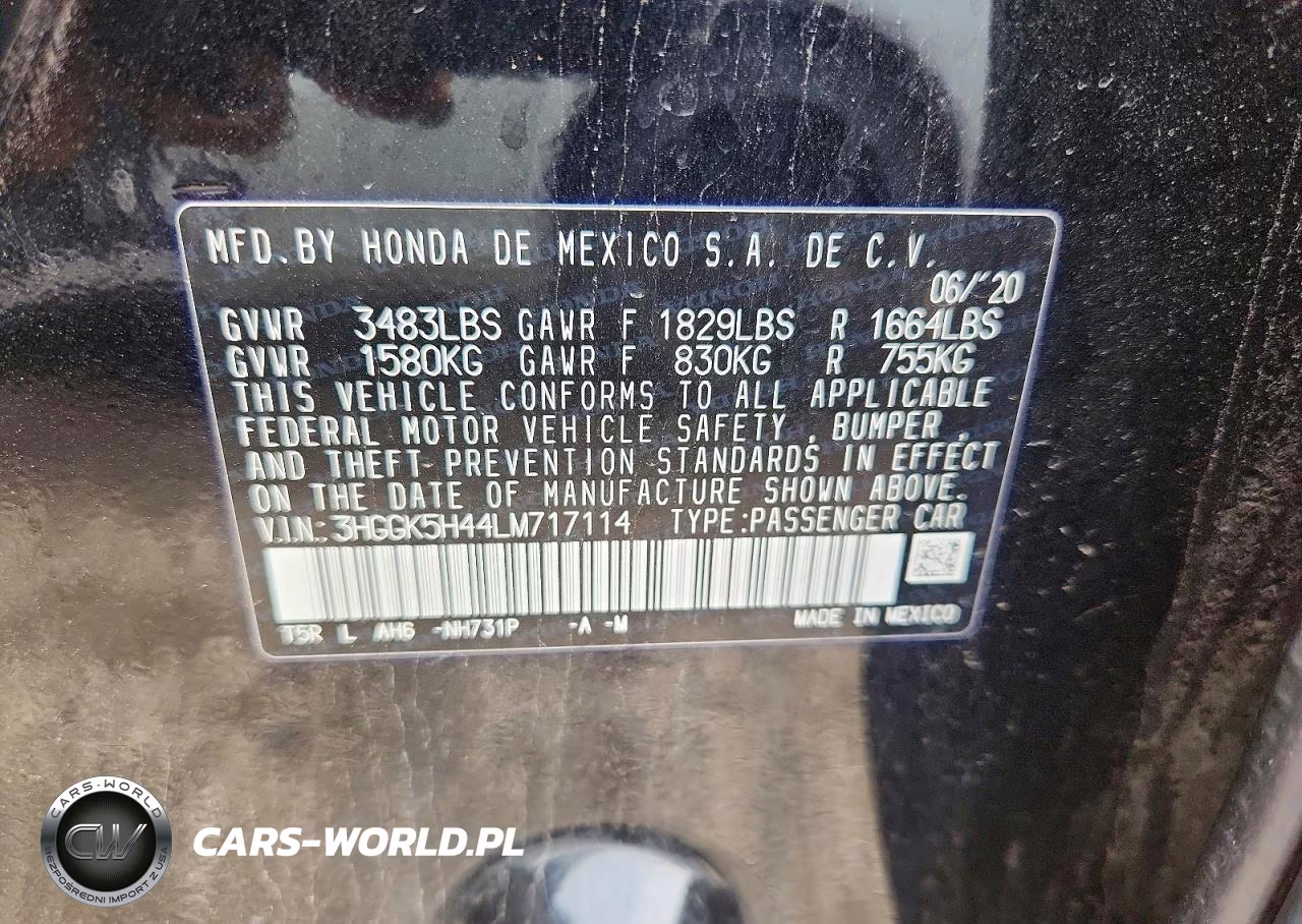 2020 Honda Fit Lx VIN:3HGGK5H44LM717114 - 13
