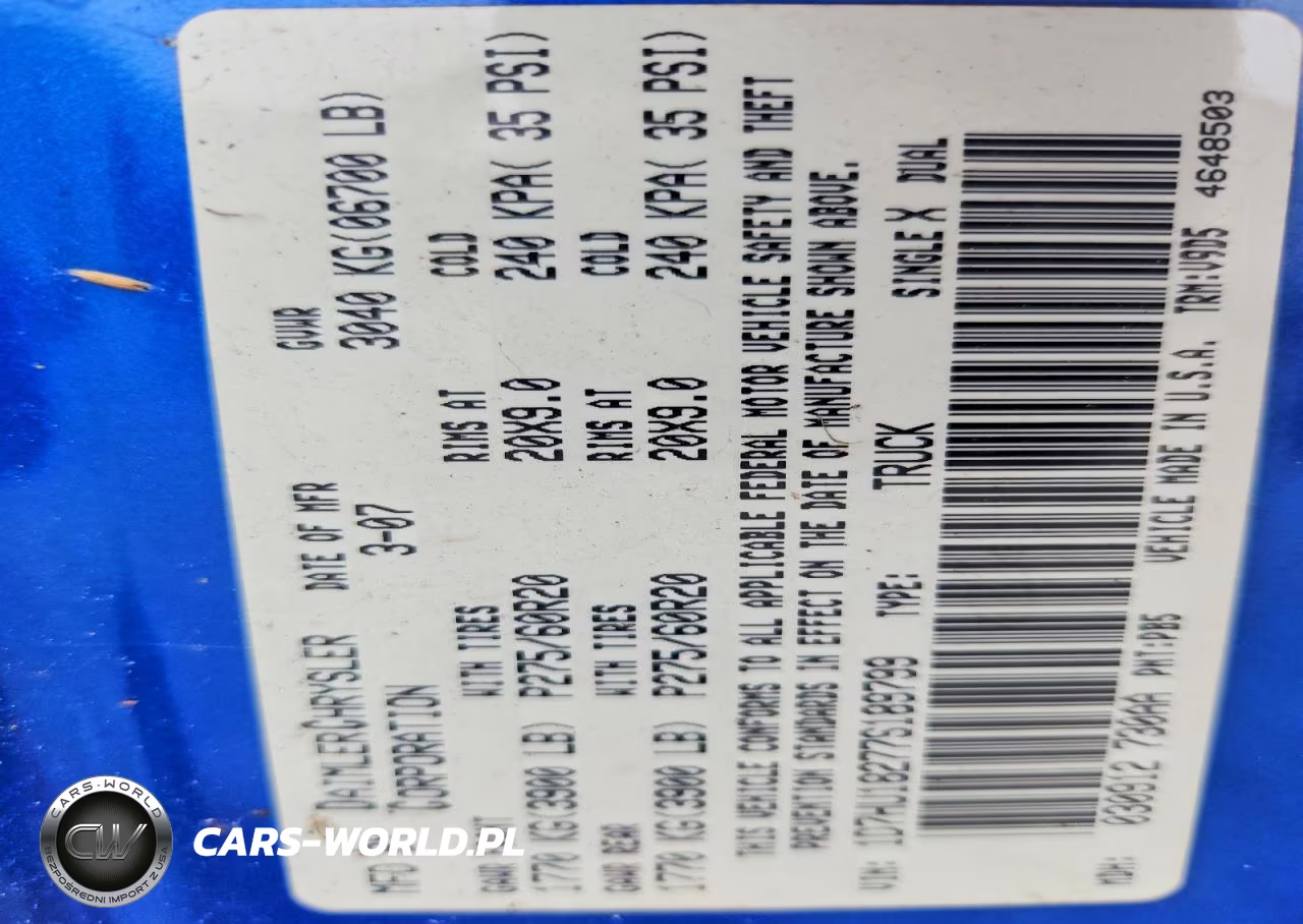 2007 Dodge Ram 1500 St VIN:1D7HU18277S189799 - 12