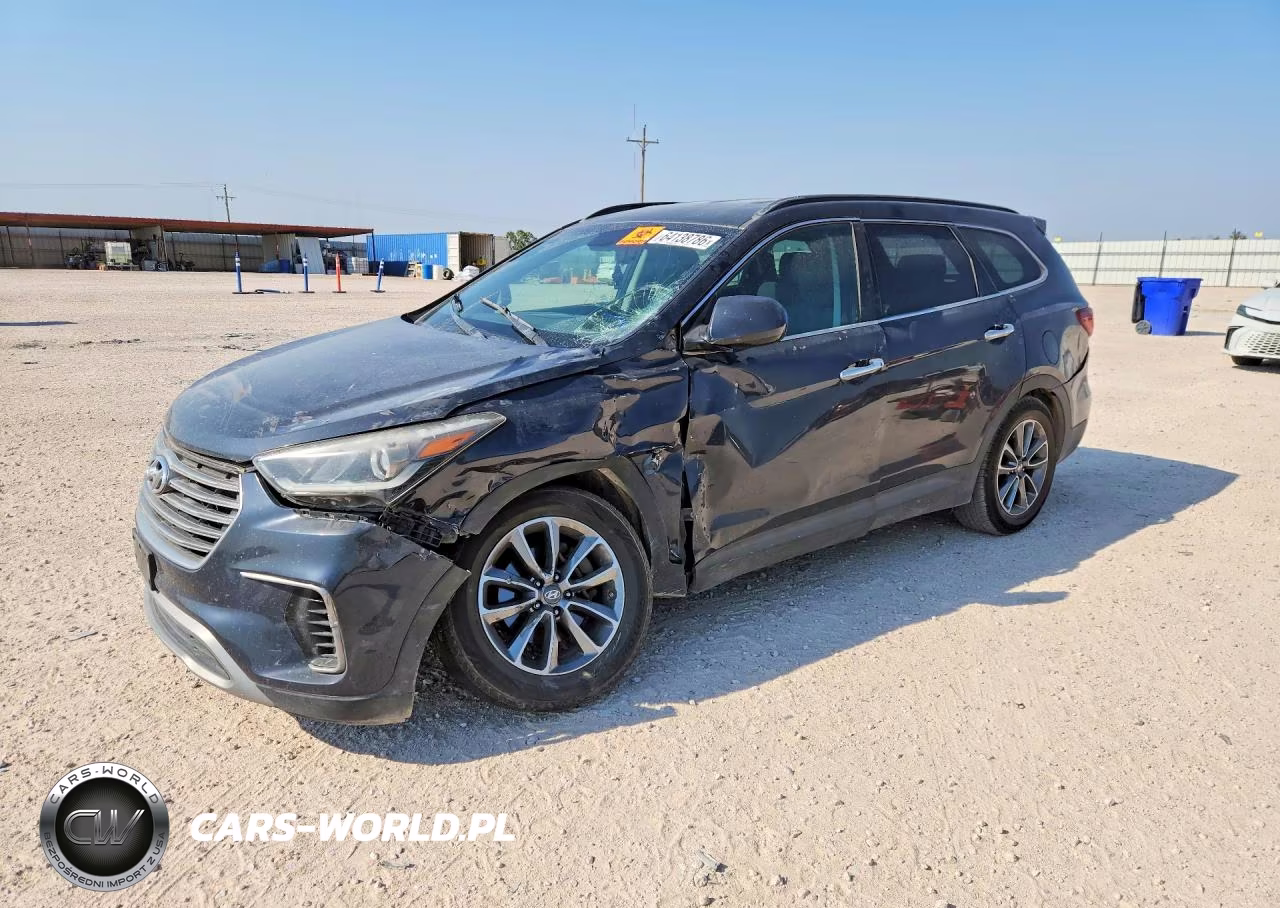2017 Hyundai Santa Fe Se VIN:KM8SM4HFXHU212627 - 1