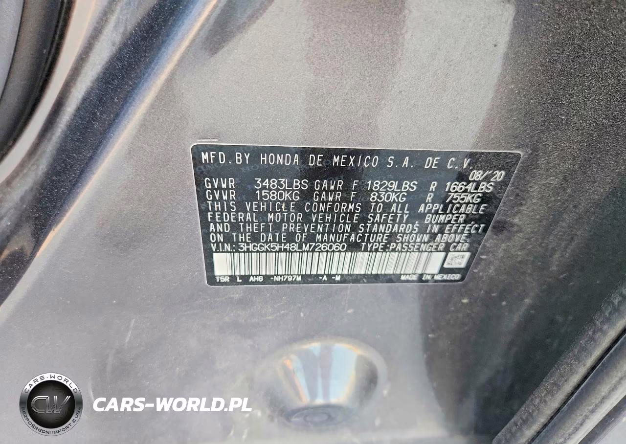 2020 Honda Fit Lx VIN:3HGGK5H48LM726060 - 13