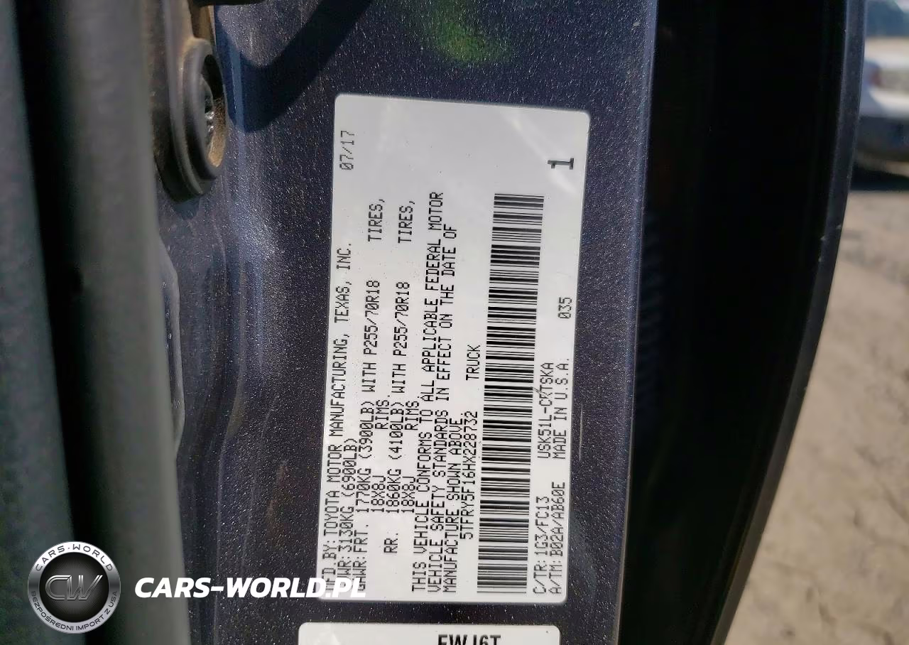 2017 Toyota Tundra Sr5 VIN:5TFRY5F16HX228732 - 12