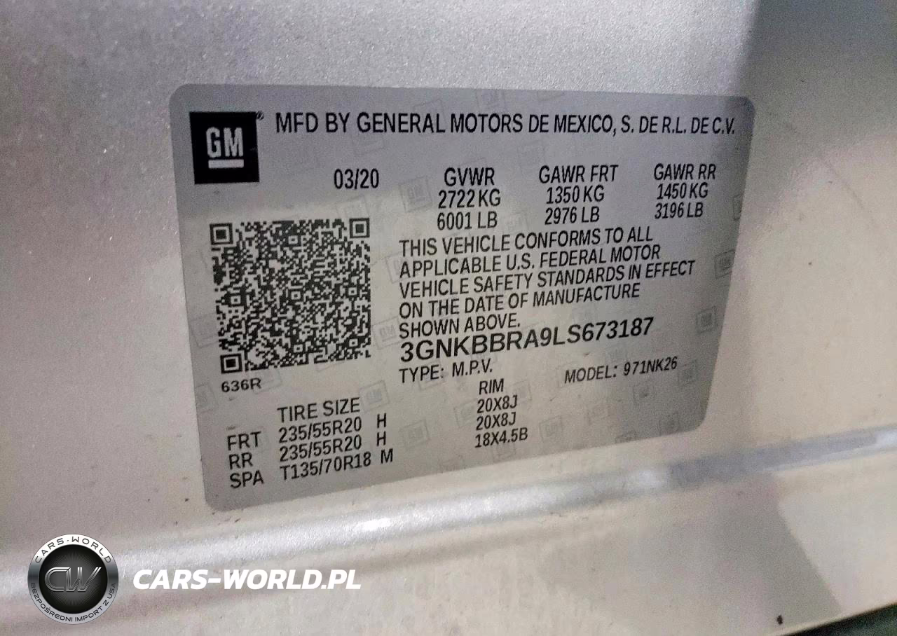 2020 Chevrolet Blazer 1Lt VIN:3GNKBBRA9LS673187 - 12