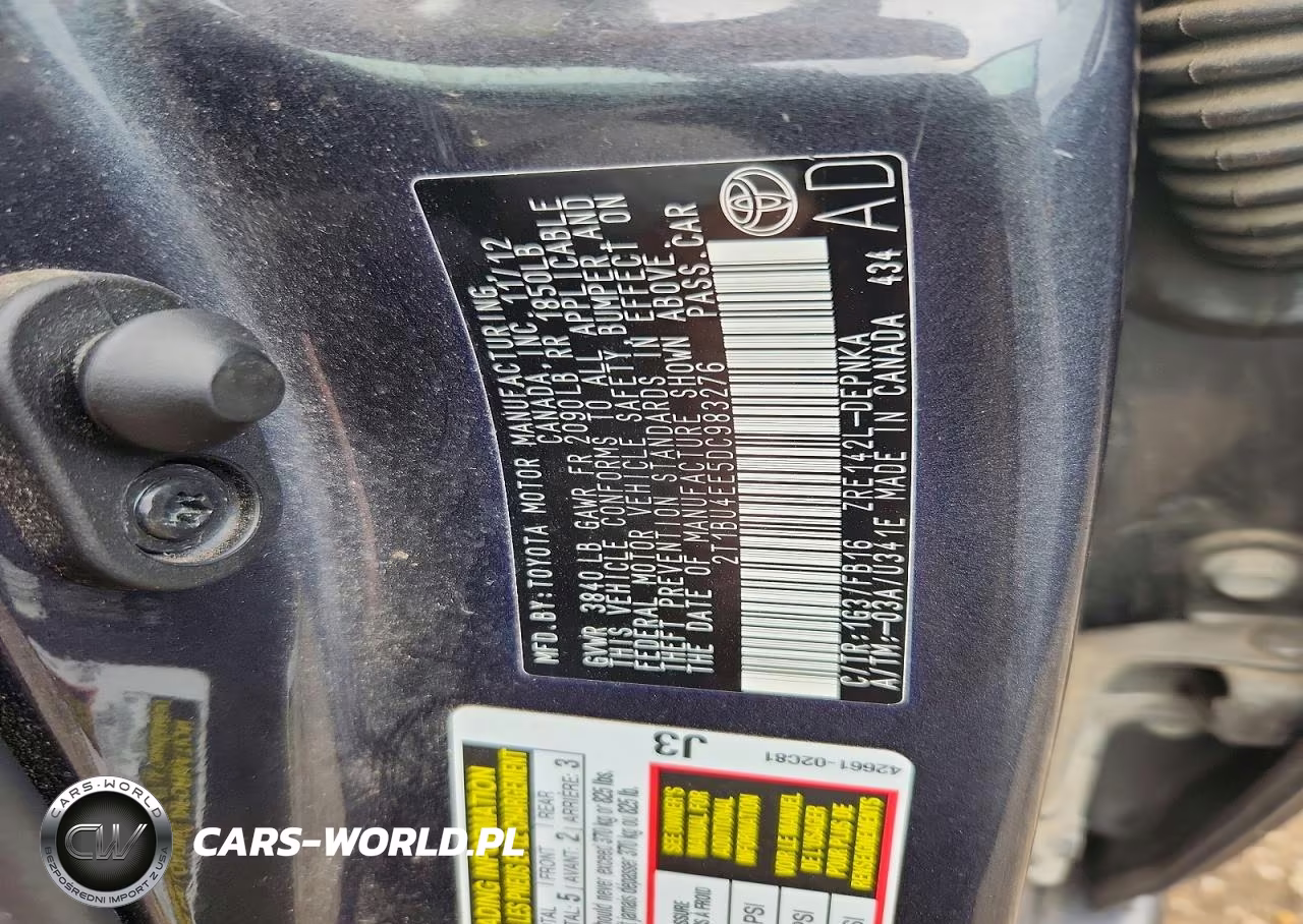 2013 Toyota Corolla Le VIN:2T1BU4EE5DC983276 - 13
