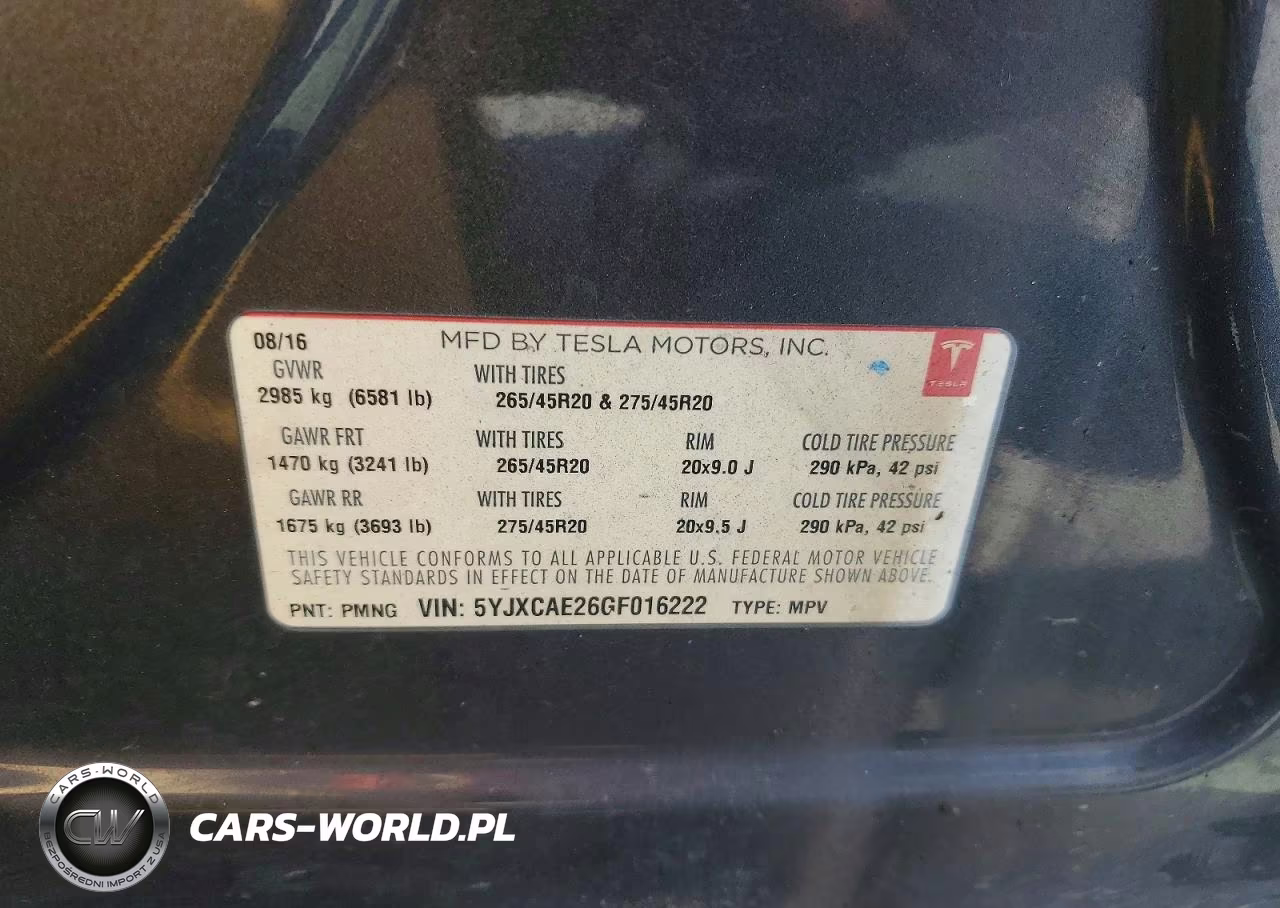 2016 Tesla Model X VIN:5YJXCAE26GF016222 - 14