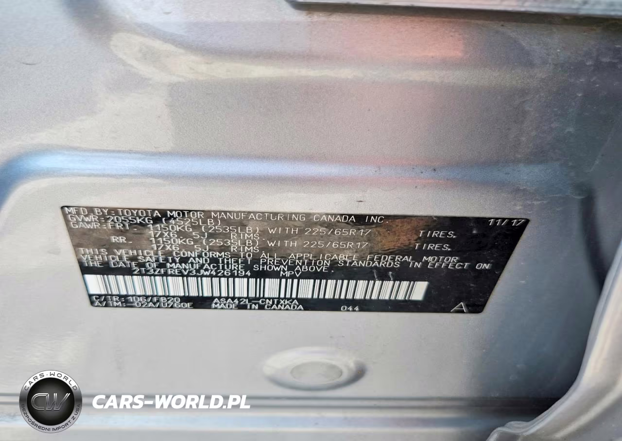 2018 Toyota Rav4 Le VIN:2T3ZFREV3JW426194 - 13