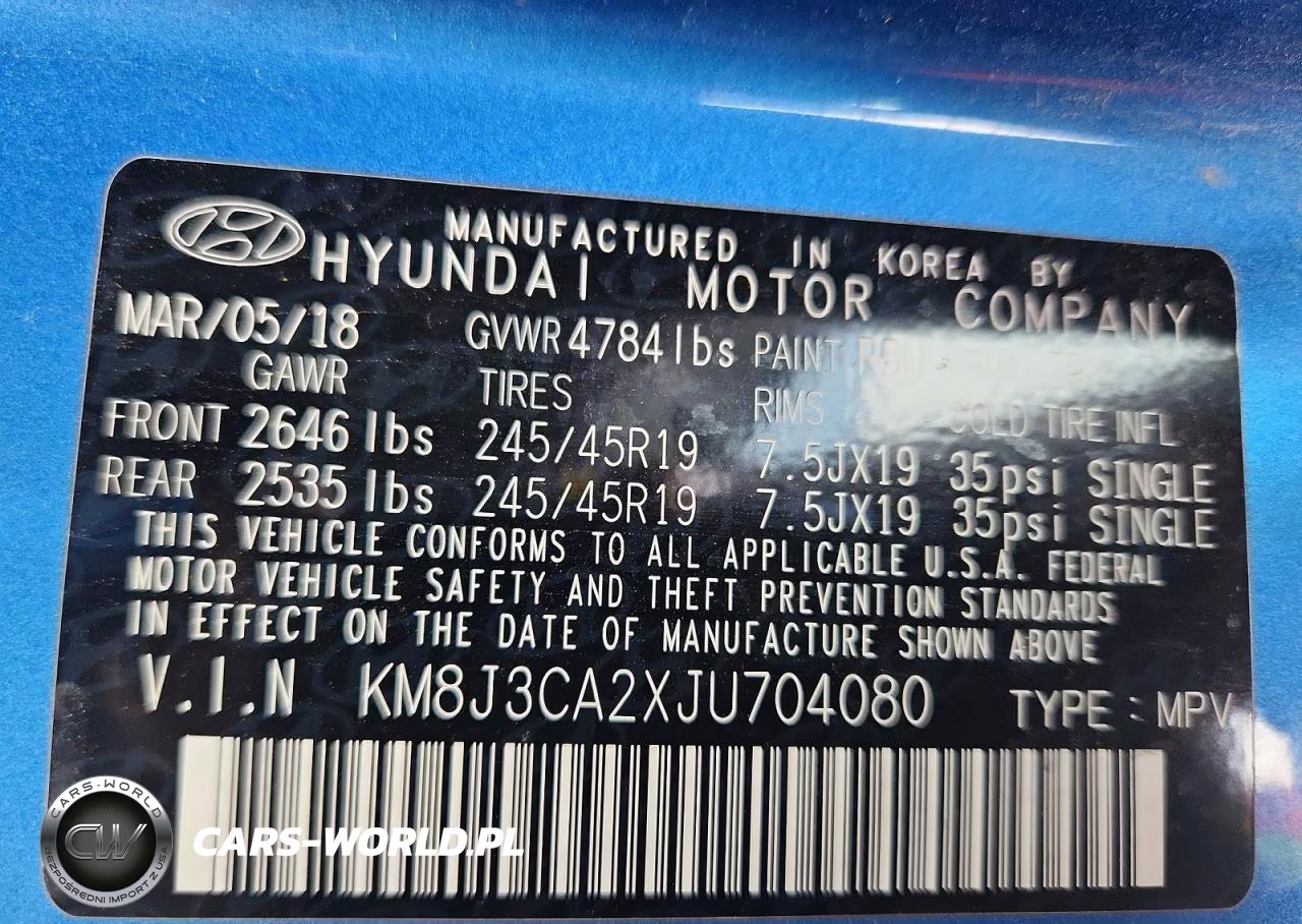 2018 Hyundai Tucson Limited VIN:KM8J3CA2XJU704080 - 13