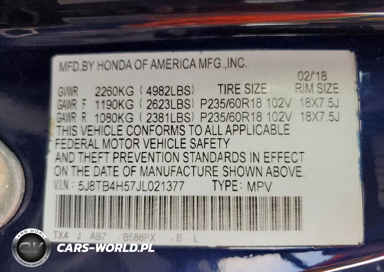2018 Acura Rdx Technology VIN:5J8TB4H57JL021377 - 14