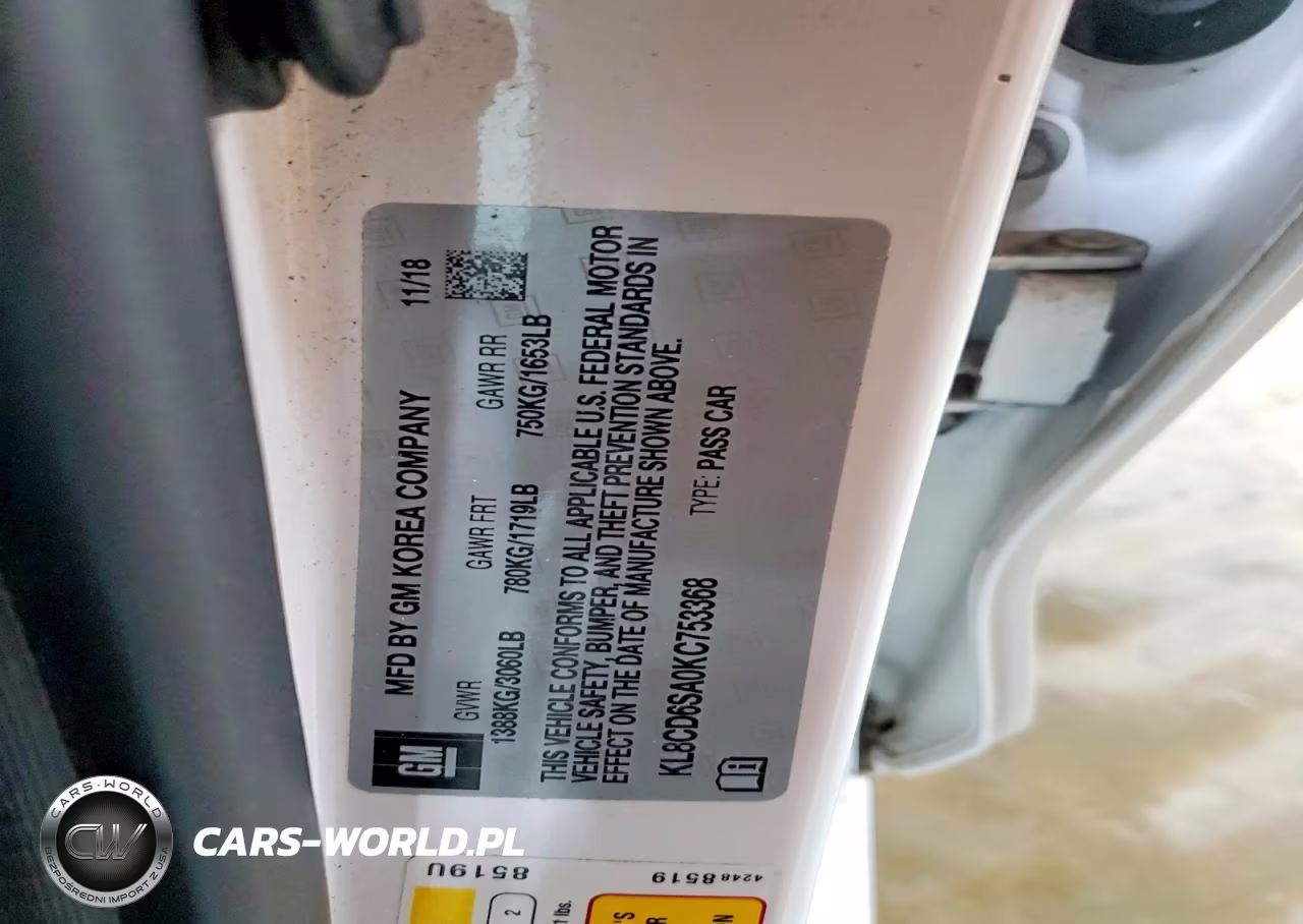 2019 Chevrolet Spark 1Lt VIN:KL8CD6SA0KC753368 - 14