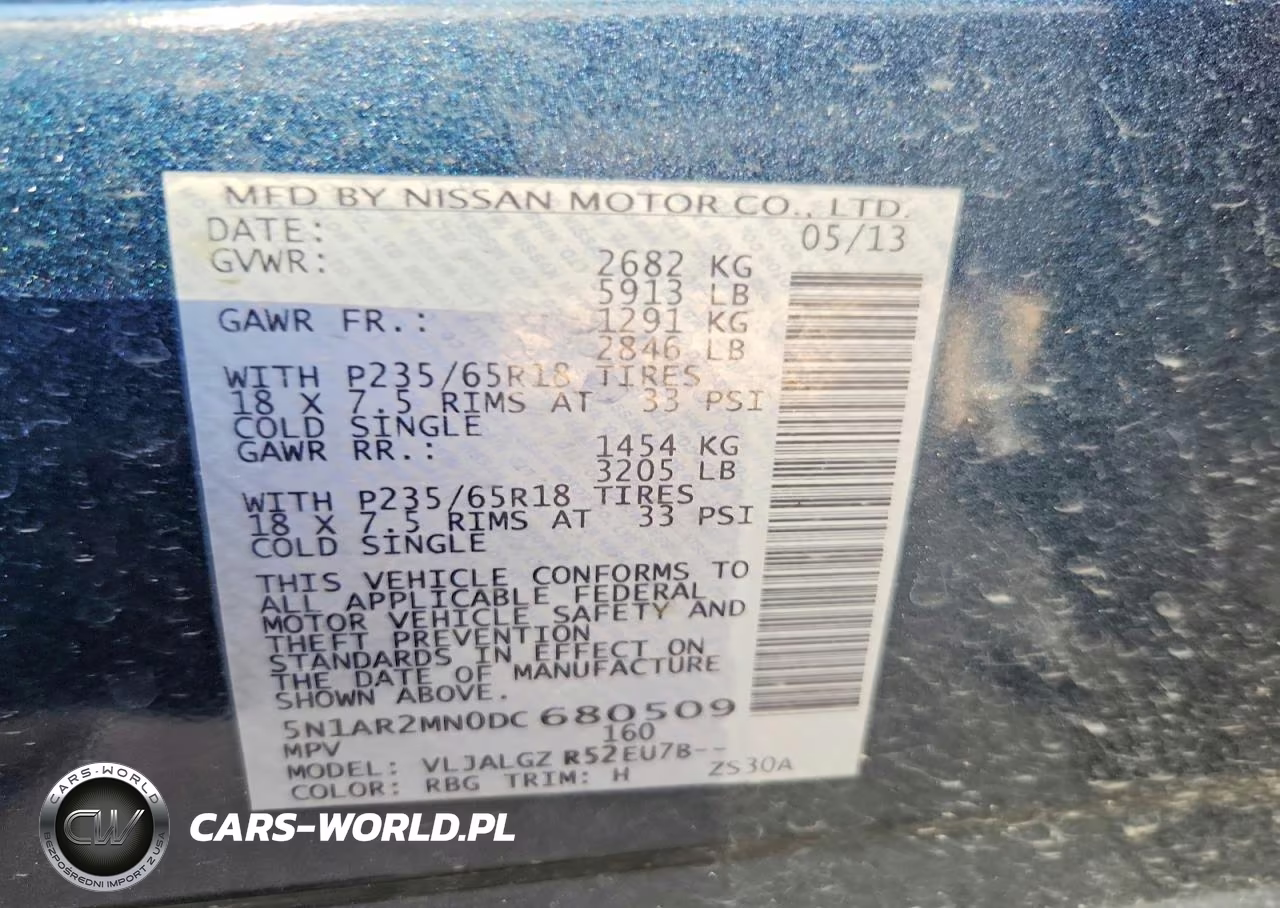 2013 Nissan Pathfinder S VIN:5N1AR2MN0DC680509 - 13