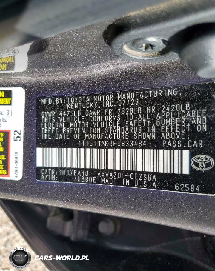 2023 Toyota Camry Se VIN:4T1G11AK3PU833484 - 13