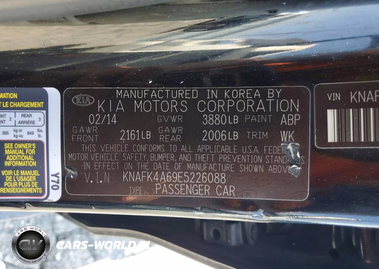2014 Kia Forte Lx VIN:KNAFK4A69E5226088 - 12