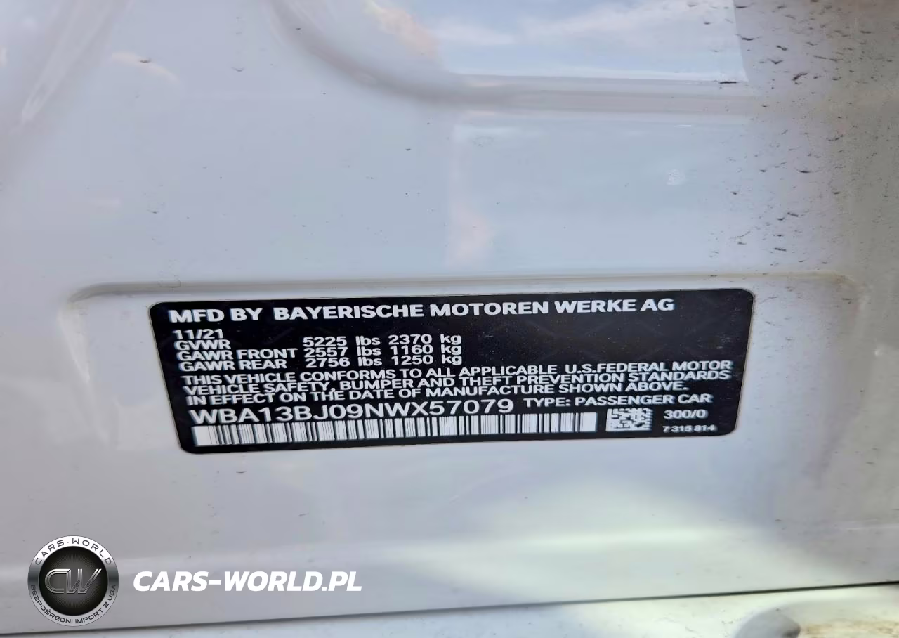 2022 BMW 530 Xi VIN:WBA13BJ09NWX57079 - 12