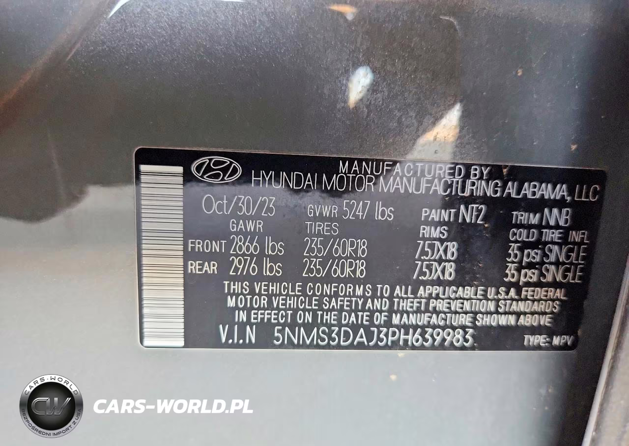 2023 Hyundai Santa Fe Sel Premium VIN:5NMS3DAJ3PH639983 - 13