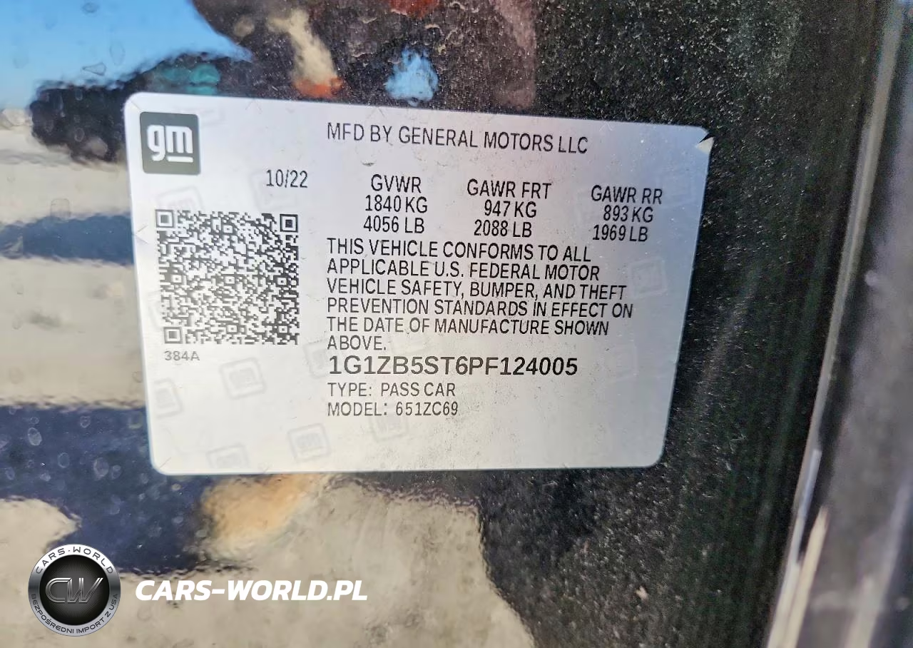 2023 Chevrolet Malibu Ls VIN:1G1ZB5ST6PF124005 - 12