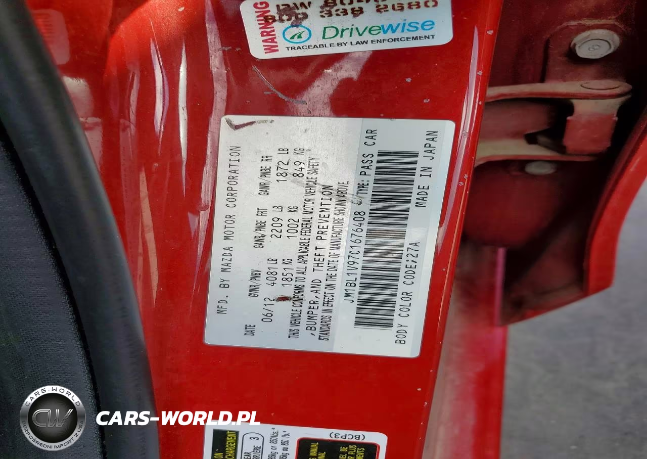 2012 Mazda 3 S VIN:JM1BL1V97C1676408 - 12
