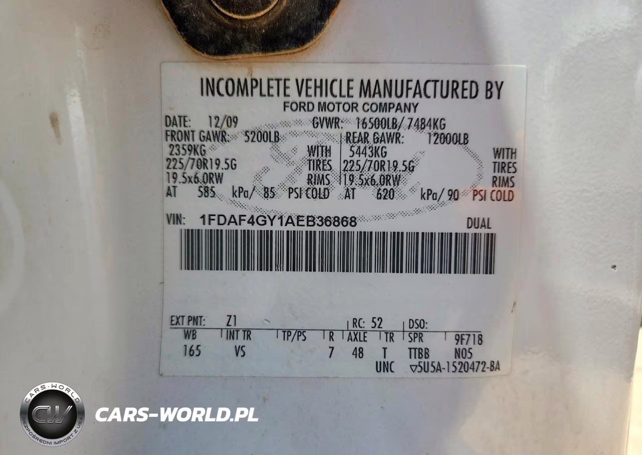 2010 Ford F450 Super Duty VIN:1FDAF4GY1AEB36868 - 13