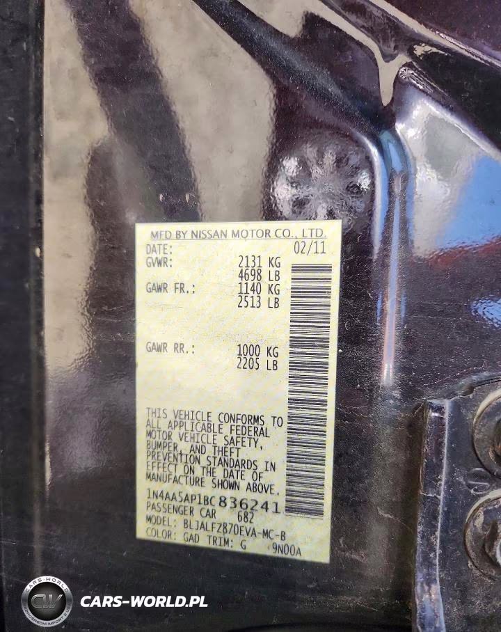 2011 Nissan Maxima 3.5 S VIN:1N4AA5AP1BC836241 - 12