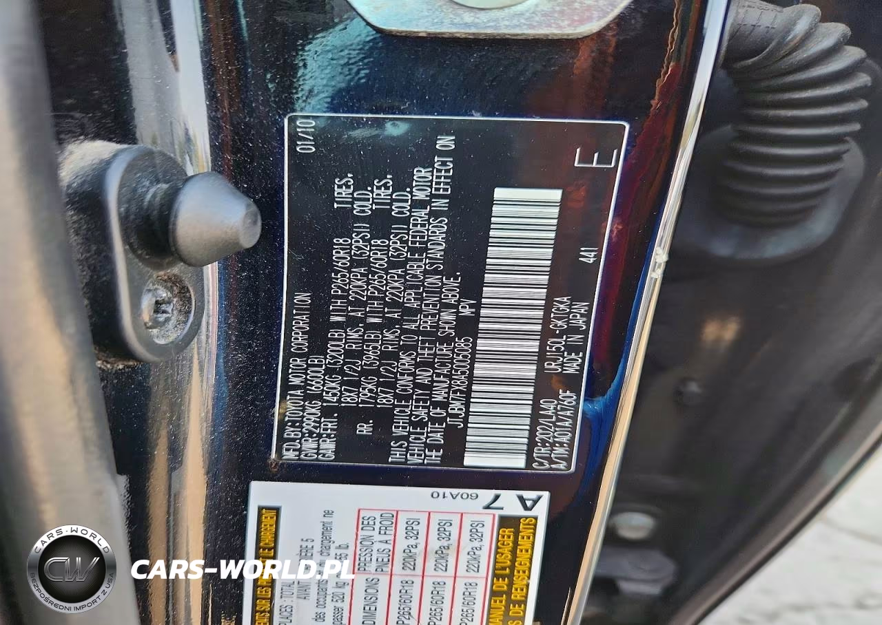 2010 Lexus Gx 460 VIN:JTJBM7FX8A5005085 - 13