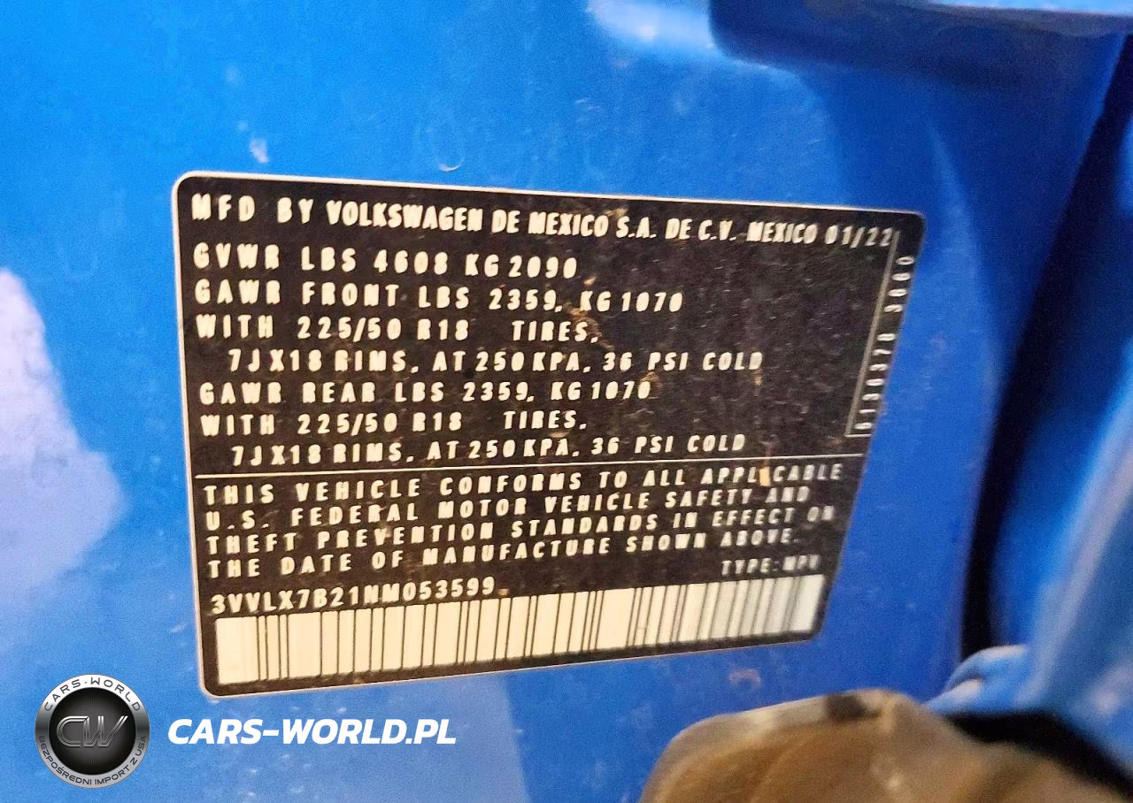 2022 Volkswagen Taos Se Iq Drive VIN:3VVLX7B21NM053599 - 14