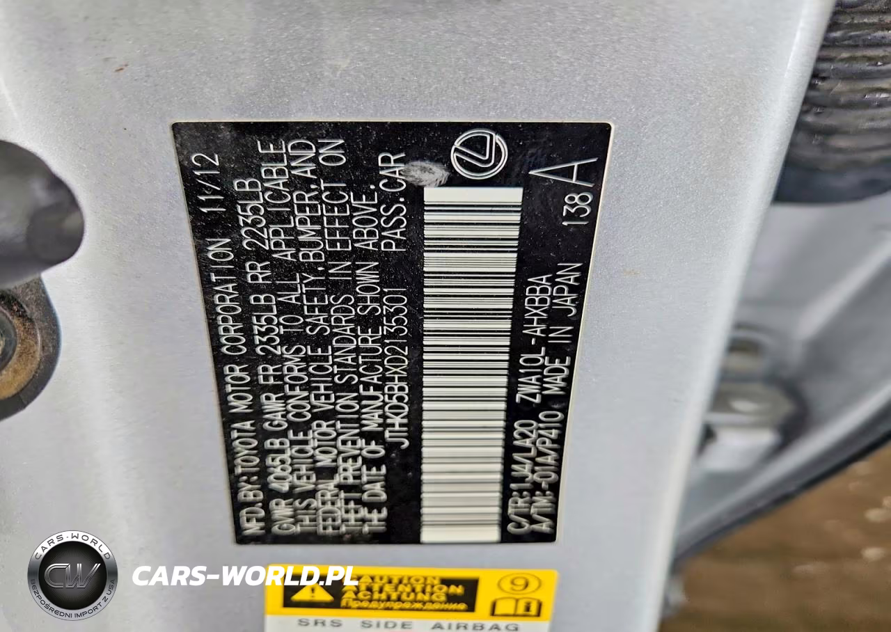 2013 Lexus Ct 200 VIN:JTHKD5BHXD2135301 - 12