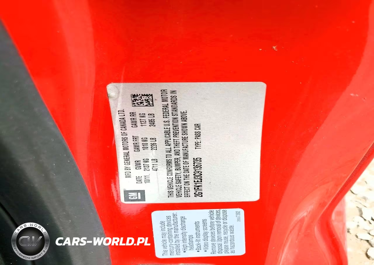 2012 Chevrolet Camaro 2Ss VIN:2G1FK1EJ3C9136735 - 12