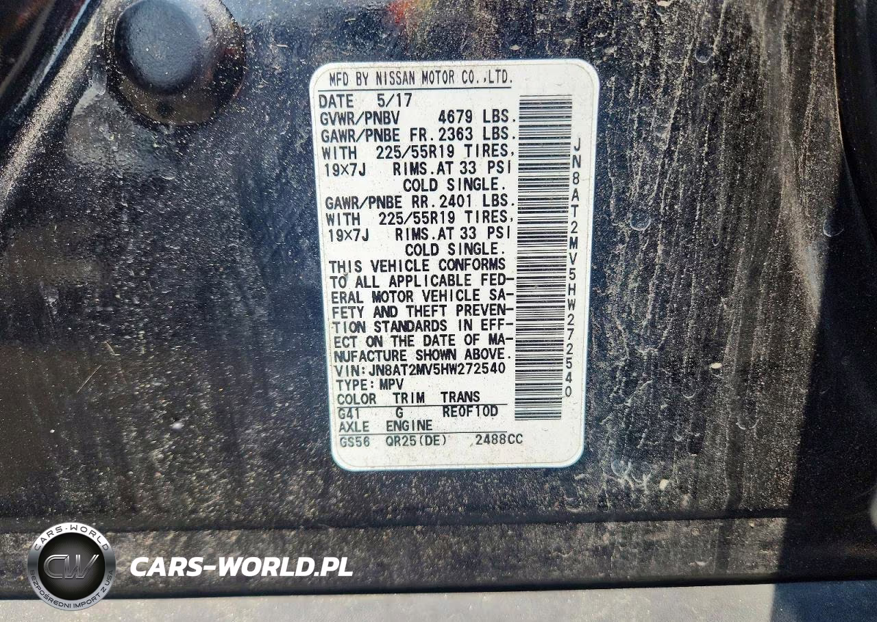 2017 Nissan Rogue Sl VIN:JN8AT2MV5HW272540 - 13