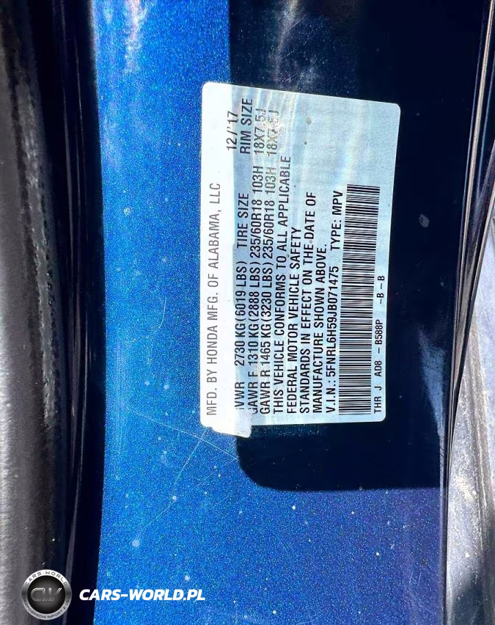 2018 Honda Odyssey Ex VIN:5FNRL6H59JB071475 - 10