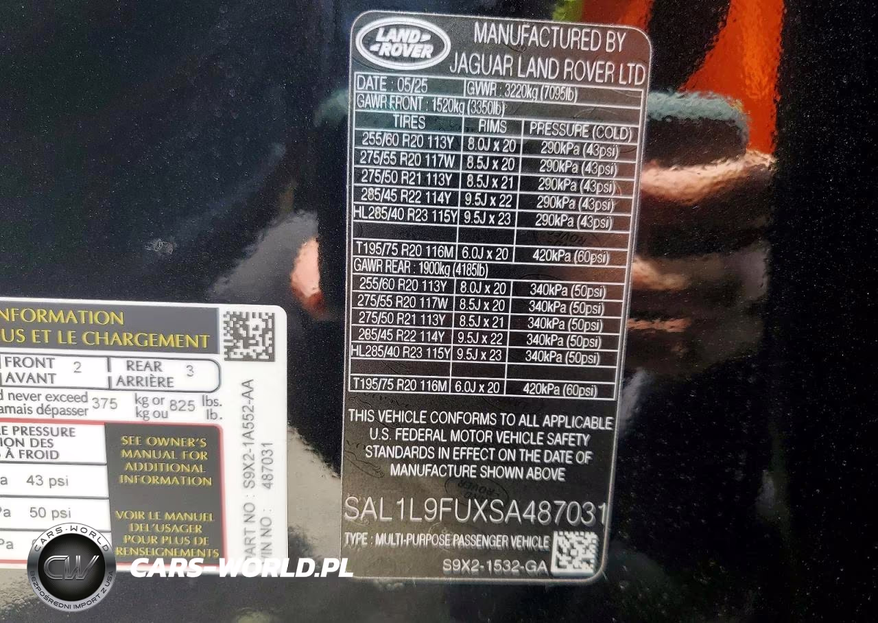 2025 Land Rover Range Rover Sport Dynamic Se VIN:SAL1L9FUXSA487031 - 13