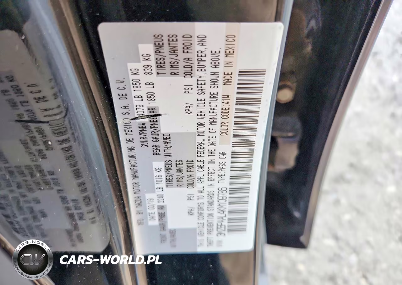 2019 Mazda Mazda3 Select Package VIN:3MZBPAAL4KM109786 - 12