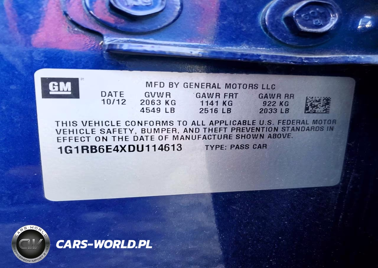 2013 Chevrolet Volt VIN:1G1RB6E4XDU114613 - 13