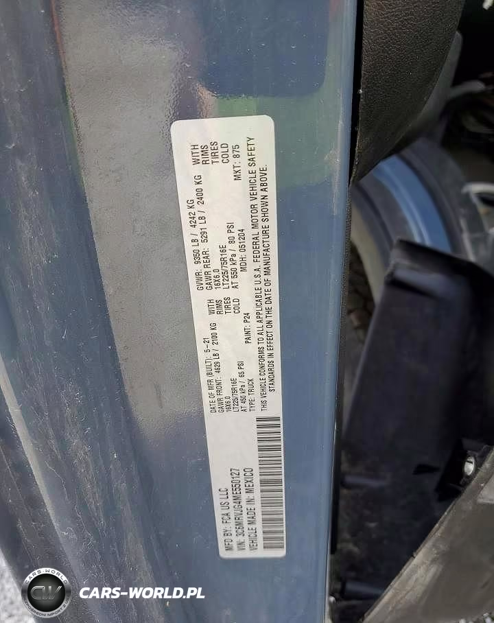 2021 Ram Promaster 3500 3500 High VIN:3C6MRVJG4ME550127 - 13