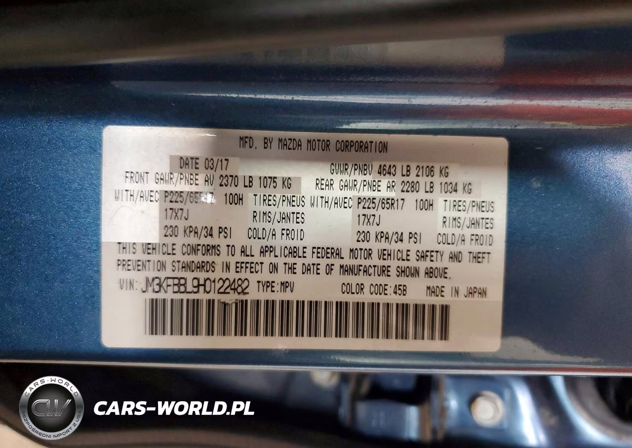 2017 Mazda Cx-5 Sport VIN:JM3KFBBL9H0122482 - 13