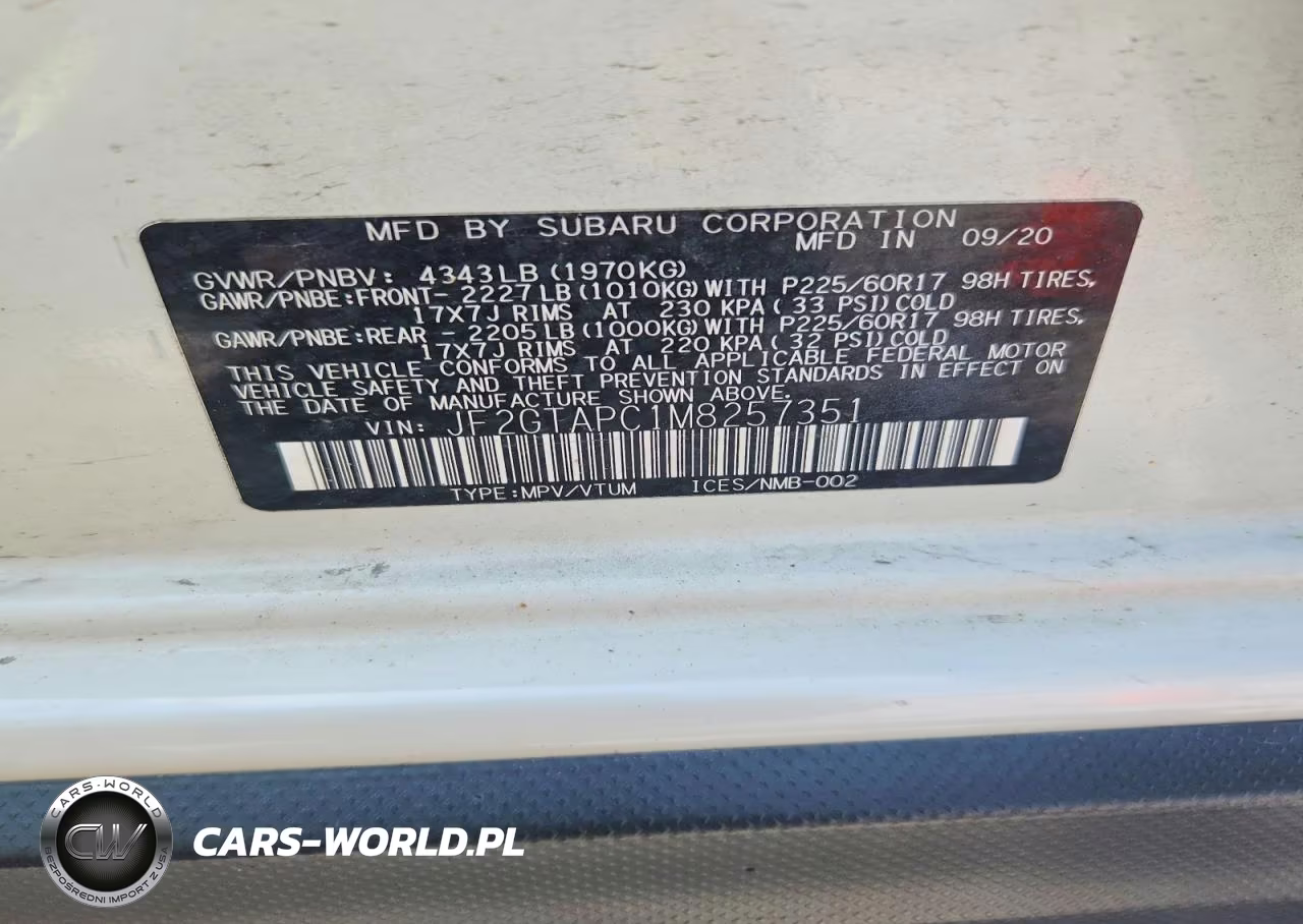 2021 Subaru Crosstrek Premium VIN:JF2GTAPC1M8257351 - 13