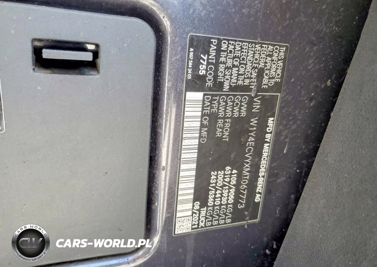 2021 Merz Sprinter 2500 Rv VIN:W1Y4ECVYXMT067773 - 10