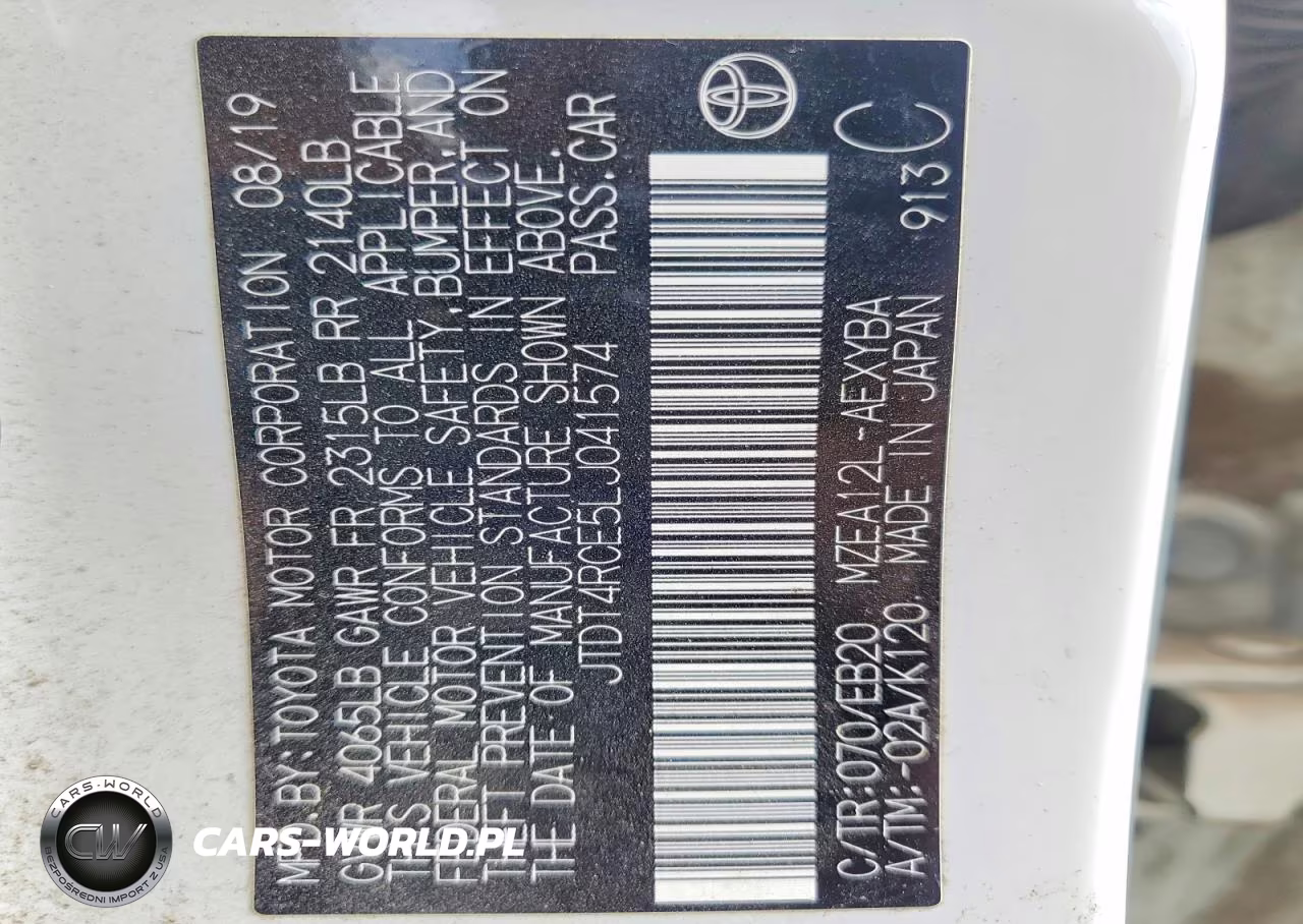 2020 Toyota Corolla Xse VIN:JTDT4RCE5LJ041574 - 13
