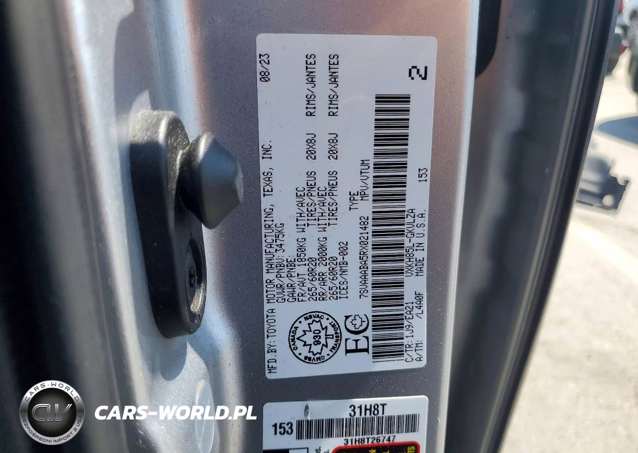 2024 Toyota Sequoia Sr5 VIN:7SVAAABA5RX021482 - 14