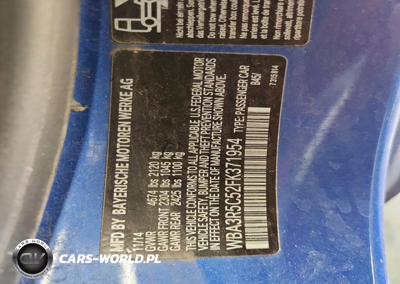 2015 BMW 435 Xi VIN:WBA3R5C52FK371954 - 12