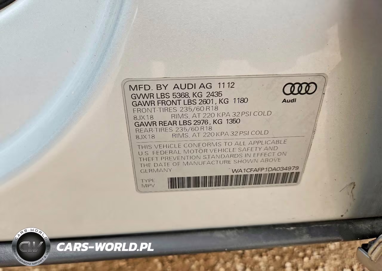 2013 Audi Q5 Premium VIN:WA1CFAFP1DA034979 - 13