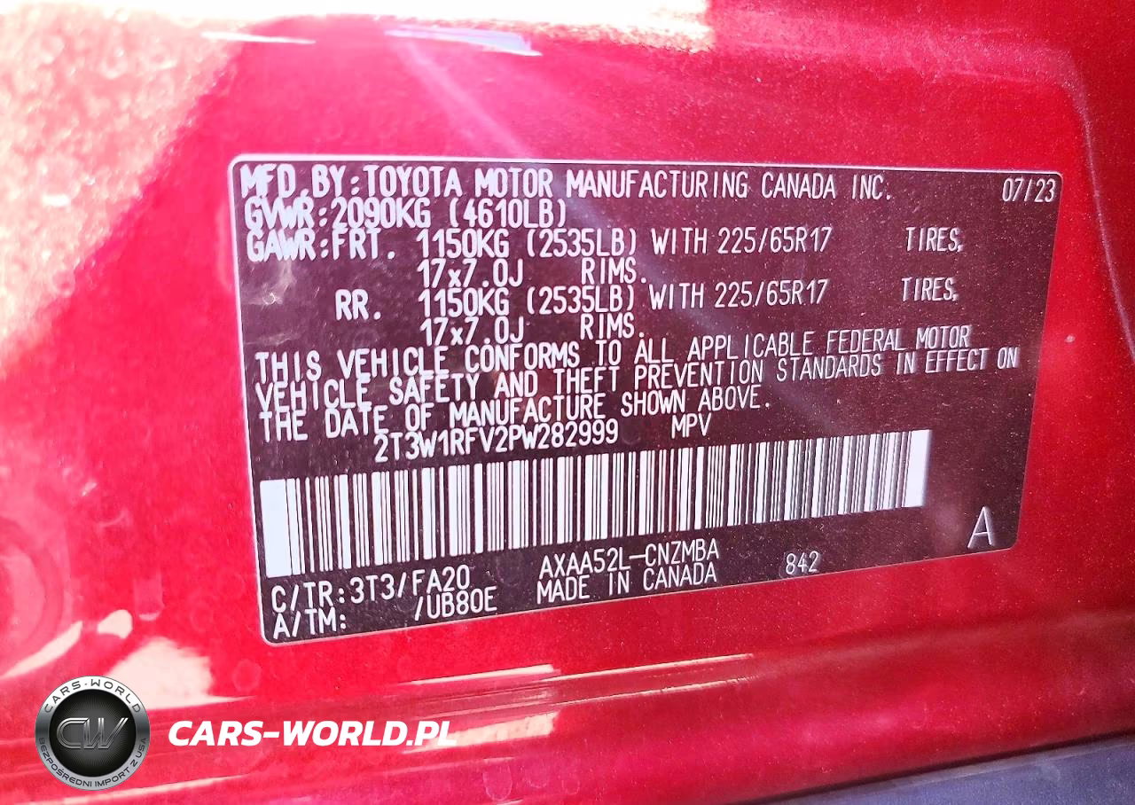 2023 Toyota Rav4 Xle VIN:2T3W1RFV2PW282999 - 13