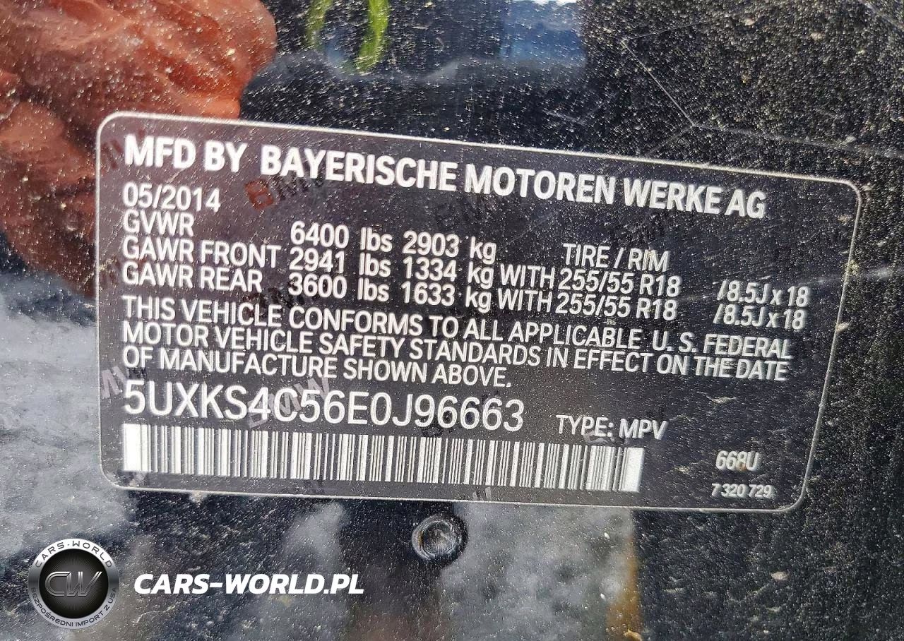 2014 BMW X5 xDrive35D VIN:5UXKS4C56E0J96663 - 13